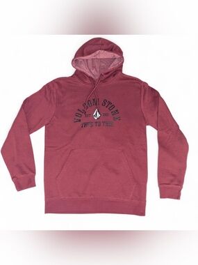 Volcom Men's Pullover Hoodie - Maroon